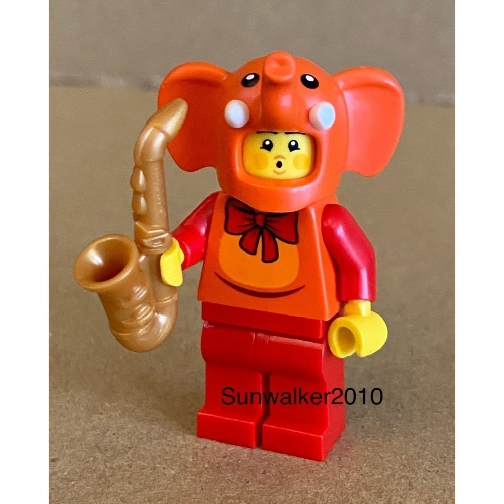 【積木2010】樂高 LEGO 紅橘色 大象 人偶 / BAM 2026-細節圖2