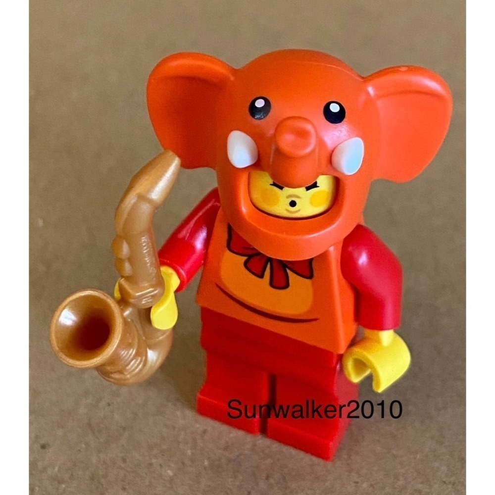 【積木2010】樂高 LEGO 紅橘色 大象 人偶 / BAM 2026-細節圖3