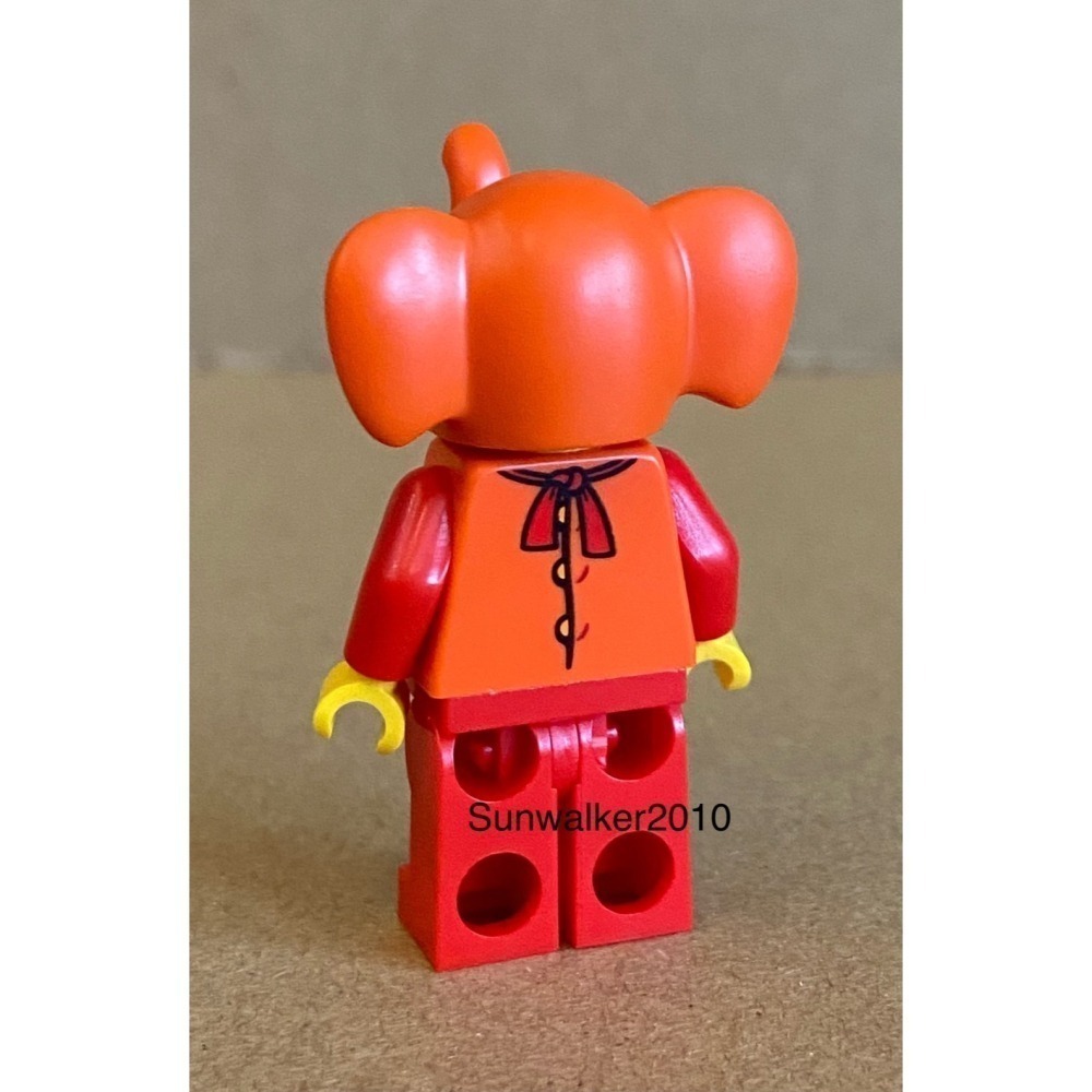【積木2010】樂高 LEGO 紅橘色 大象 人偶 / BAM 2026-細節圖4