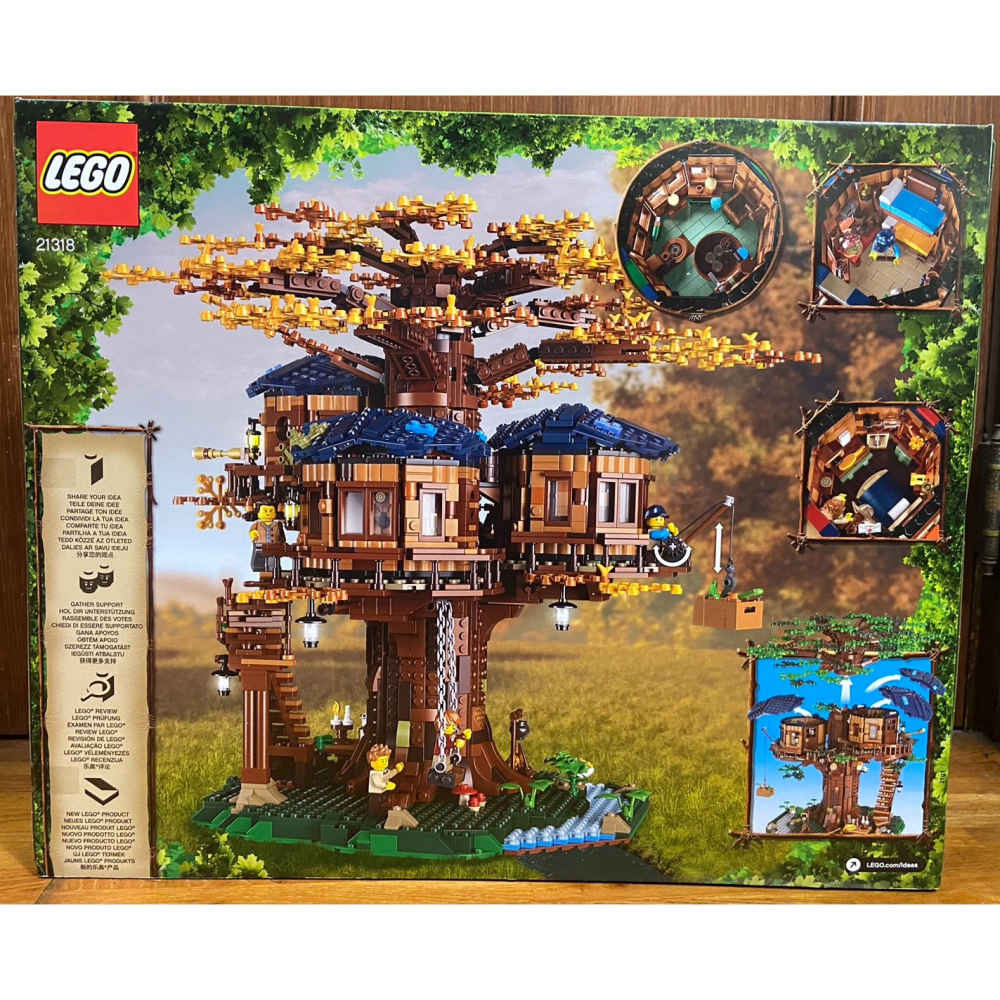 外盒有壓痕【積木2010】樂高 LEGO 21318 樹屋 / IDEAS / BR-2F-細節圖4