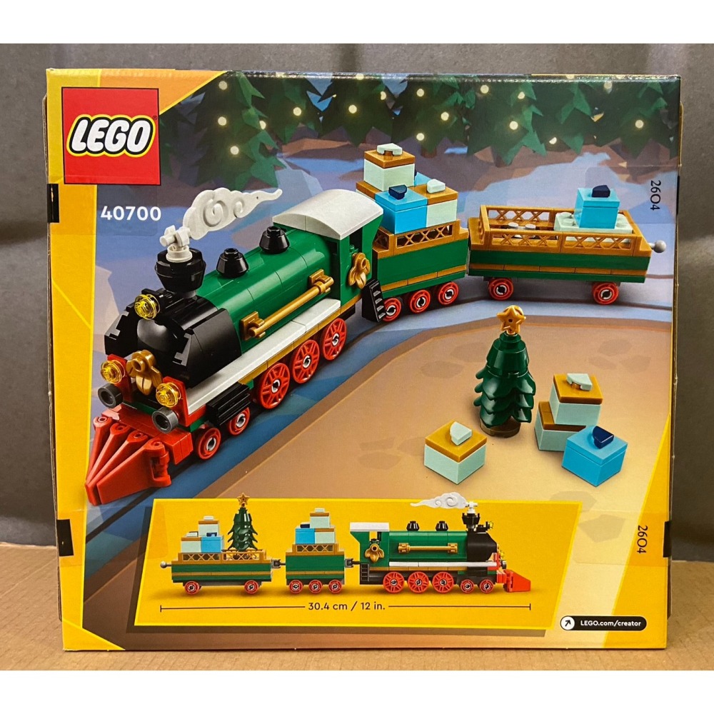 【積木2010】樂高 LEGO 40700 冬季假期列車 / 冬季 聖誕 火車 / 創意 全新未拆-細節圖2
