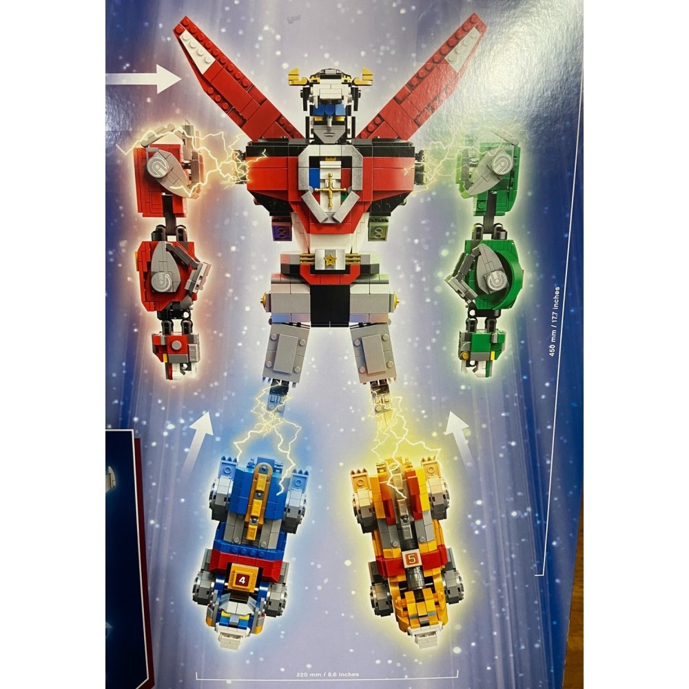 【積木2010】樂高 LEGO 21311 IDEAS 聖戰士 百獸王 五獅合體 Voltron (BR)-細節圖4