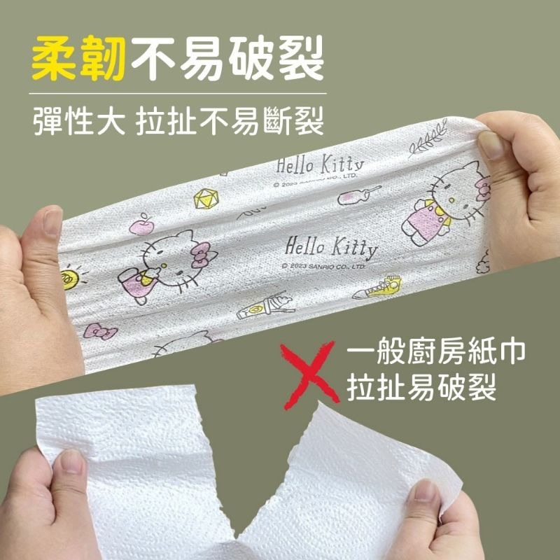 Hello Kitty 乾濕兩用廚房萬用懶人抹布-細節圖5