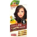 灰白髮專用 柔蝶 何首烏髮染髮霜5深栗黑／6自然黑褐／7亮麗黑 ／8櫻桃酒紅 ／9咖啡金銅 ／10蜜褐色-規格圖1