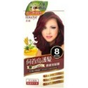 灰白髮專用 柔蝶 何首烏髮染髮霜5深栗黑／6自然黑褐／7亮麗黑 ／8櫻桃酒紅 ／9咖啡金銅 ／10蜜褐色-規格圖1