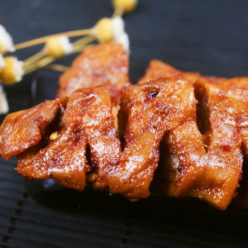 壹家網紅零食 白大姐烤面筋28g面筋串辣條 麻辣面筋素食辦公休閑零食盒裝休閑-細節圖6