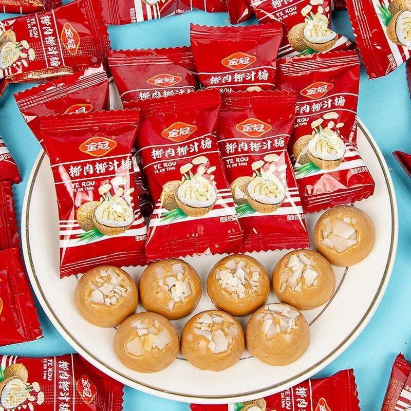 壹家網紅零食 金冠正宗蜜姜紅糖黑糖話梅糖硬糖散裝糖果零食婚慶結婚喜糖批發-規格圖7