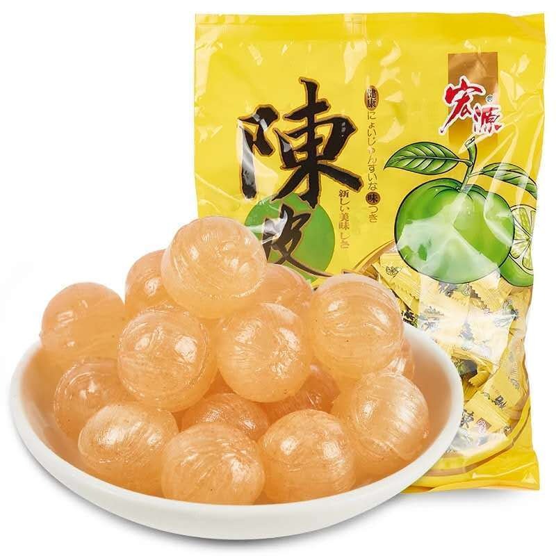 壹家網紅零食 宏源陳皮糖話梅石榴糖婚慶辦公室休閑零食喜糖糖果商務招待糖批發-規格圖8