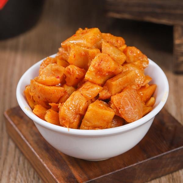 鹵藕片麻辣蓮藕丁 開袋即食零食小吃食品 藕片 海帶片 萵筍 酸豆角 金針菇 萵筍 杏鮑菇 金針菇 蘿蔔 辦公室零食-細節圖5