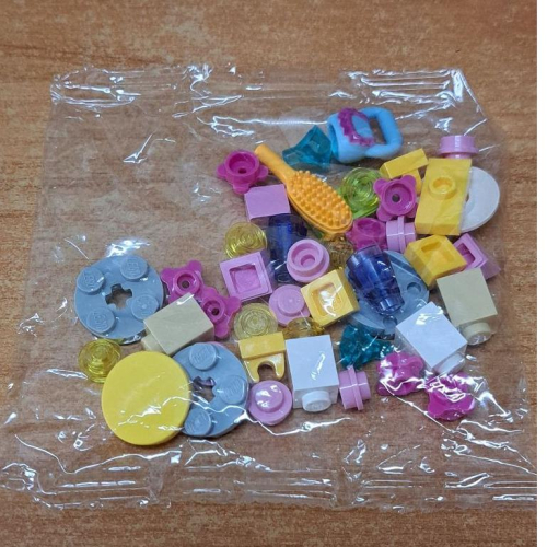 &lt;樂高人偶小舖&gt;正版LEGO 補充包A3 花 食物 餅乾 寶石 鑽石 梳子 豆豆 PLATE 1X1 TILE 零件包