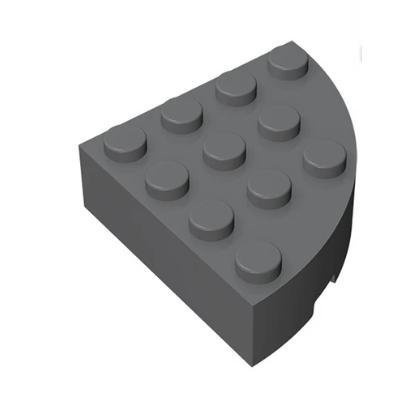 &lt;樂高人偶小舖&gt;正版LEGO 零件W5 1/4圓磚 轉角 深灰色 4X4 圓柱磚 2577