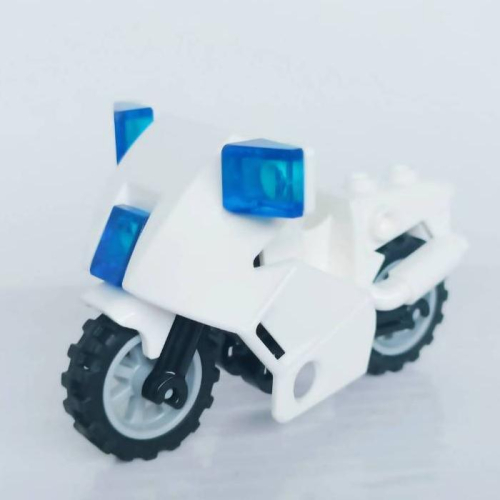 &lt;樂高人偶小舖&gt;正版樂高LEGO 交通工具F18 白色機車 摩托車 警車 跑車