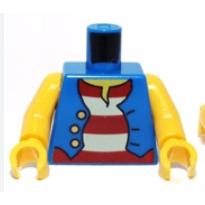 &lt;樂高人偶小舖&gt;正版LEGO 特殊94 海盜 身體 6299 黃手臂 6023600 人偶