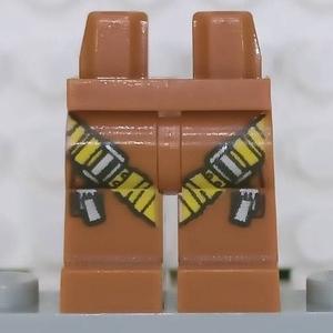 &lt;樂高人偶小舖&gt;正版LEGO 特殊 腳35 飛行員 深橘