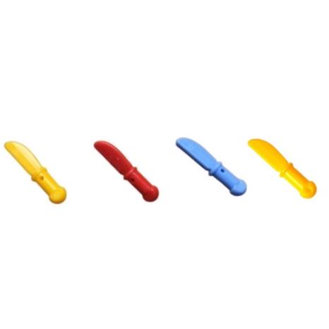 &lt;樂高人偶小舖&gt;正版LEGO 廚房用具 刀子 水藍 紅 黃 橘黃 用品 工具 用餐 配件 93082