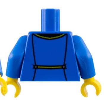 <樂高人偶小舖>正版LEGO 特殊81 海盜帝國 總督 外套 10320 黃金國 堡壘 6444301 人偶 官兵-細節圖2