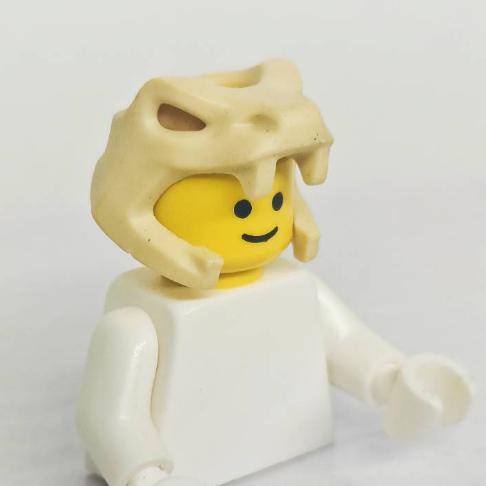 &lt;樂高人偶小舖&gt;正版LEGO 特殊10-1 沙色 蛇頭 妖怪 神獸 動物頭套 軟質 單個 稀有 人偶配件