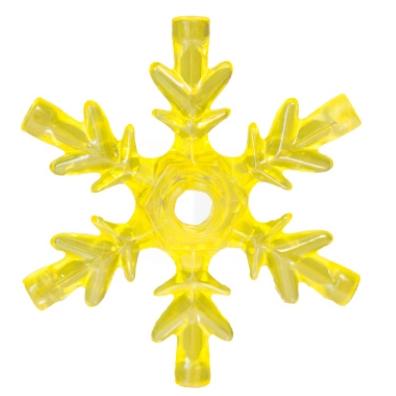 &lt;樂高人偶小舖&gt;正版LEGO 零件 透明黃色 雪花 冰雪奇緣 冰晶 6278419 40338