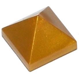 <樂高人偶小舖>正版LEGO 零件5 平光銀 珍珠金 金字塔 三角 1x1x2/3 slope 22388-細節圖2