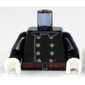 &lt;樂高人偶小舖&gt;正版LEGO 城市3-4 士兵服 士兵 軍裝 衛兵 黑色系 身體 配件