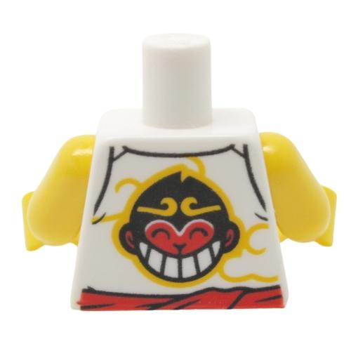 &lt;樂高人偶小舖&gt;正版LEGO 特殊87 悟空小俠 80030 身體 白色 6376221