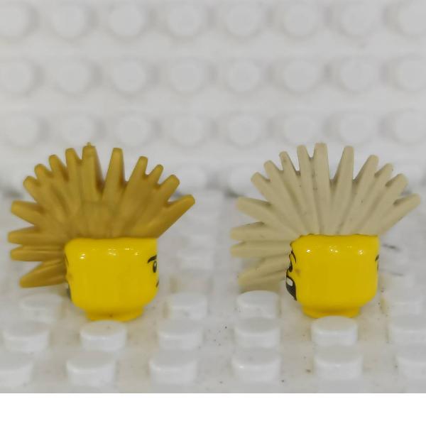 <樂高人偶小舖>LEGO 用品36 刺蝟 頭髮 龐克 髮冠 金 沙 黑  6288194 6251379 6330276-細節圖3
