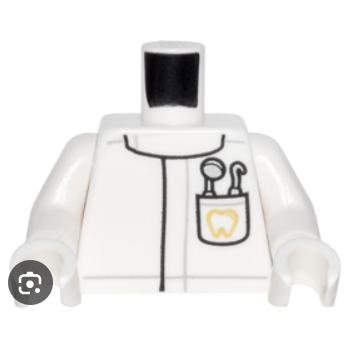 &lt;樂高人偶小舖&gt;正版樂高LEGO 特殊99 城市 護士 牙醫實驗室外套 街景集會廣場 人偶 6176783