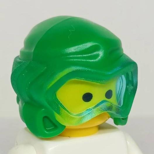 &lt;樂高人偶小舖&gt;正版LEGO 特殊32 蛙鏡 眼罩 面罩 潛水 黑 透明淺藍 77151pb01 6342551