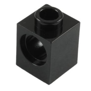 &lt;樂高人偶小舖&gt;正版樂高LEGO 零件 黑 1X1 科技磚 帶孔 654126
