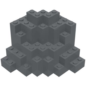 &lt;樂高人偶小舖&gt;正版LEGO 零件I 岩石 轉角 山壁 岩壁 23996 rock 深灰色 石頭 轉角岩石壁板