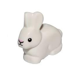 <樂高人偶小舖>正版LEGO 動物47 小兔子 兔子 白兔 rabbit 單隻 可愛-細節圖2