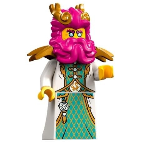 <樂高人偶小舖>正版LEGO 裙子5 綠松石長袍 金色鑲邊 悟空小俠 人偶 6289338-細節圖2