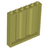&lt;樂高人偶小舖&gt;正版LEGO 零件 panel 1x6x5 橄欖綠 貨櫃壁板 23405