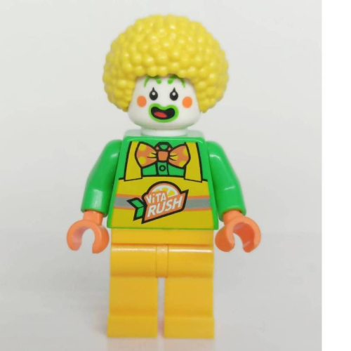 &lt;樂高人偶小舖&gt;正版LEGO 自組人偶C16 小丑 特殊 雙面表情人臉 黃爆炸頭