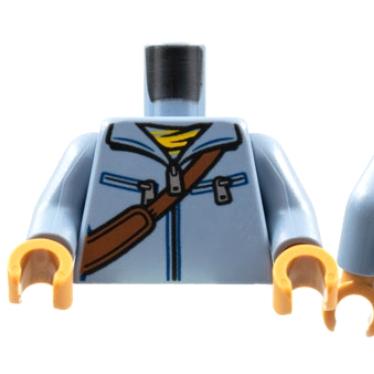 &lt;樂高人偶小舖&gt;正版LEGO 城市68 拉鍊腰包 6345278 沙藍色 人偶 單個身體
