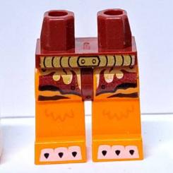 &lt;樂高人偶小舖&gt;正版LEGO 特殊9-1 橘獅 腳 獸人 橘色 士兵 城堡 忍者 妖怪 神獸