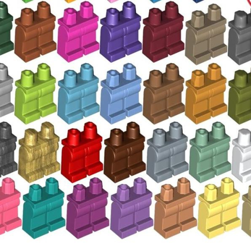 &lt;樂高人偶小舖&gt;正版LEGO 素色 腳 黑 白 紅 藍 灰 橘 沙 粉 73200/88584 LEG MINIFIG