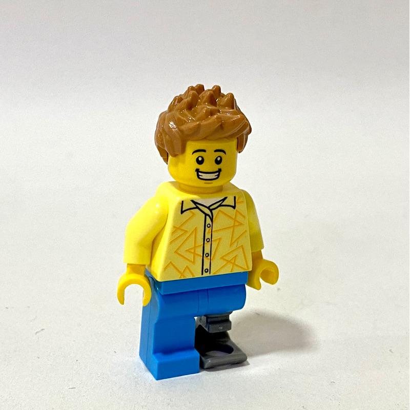 <樂高人偶小舖>正版樂高LEGO 人偶 特色人偶 身障人偶 腳傷 男子 E3 單隻價格-細節圖2