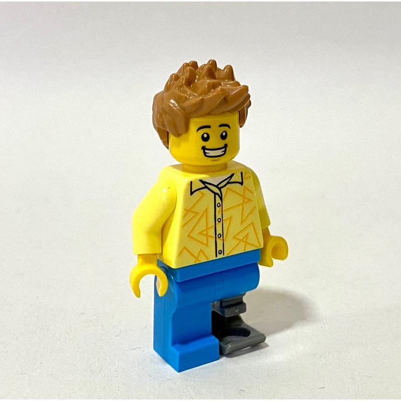 <樂高人偶小舖>正版樂高LEGO 人偶 特色人偶 身障人偶 腳傷 男子 E3 單隻價格-細節圖4