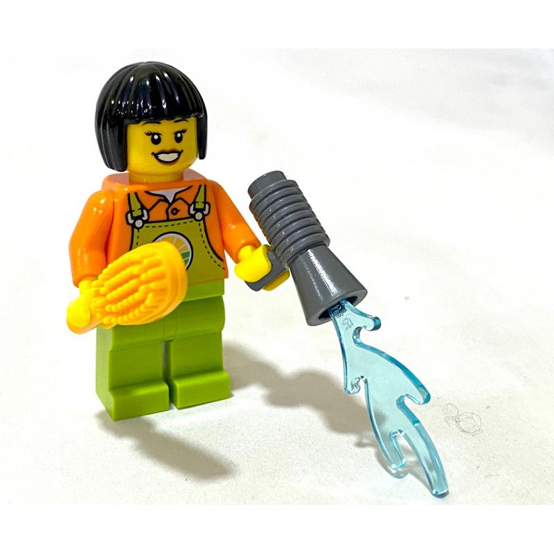 <樂高人偶小舖>正版樂高LEGO 人偶 E25女生 背帶褲 零件 樂高 積木 單隻價格-細節圖3