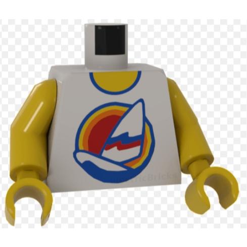 &lt;樂高人偶小舖&gt;正版LEGO 城市37 身體 背心 帆船 男生 女生 4275606 配件