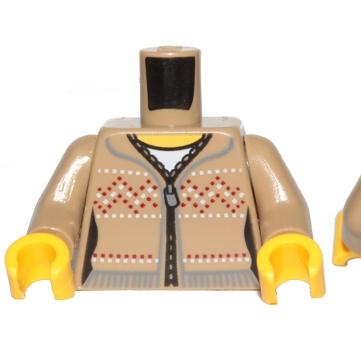 &lt;樂高人偶小舖&gt;正版LEGO 城市17-3 毛衣夾克 外套 身體 配件
