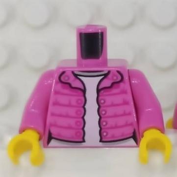 &lt;樂高人偶小舖&gt;正版LEGO 身體 城市16-2 女生 深粉紅 深粉外套 配件