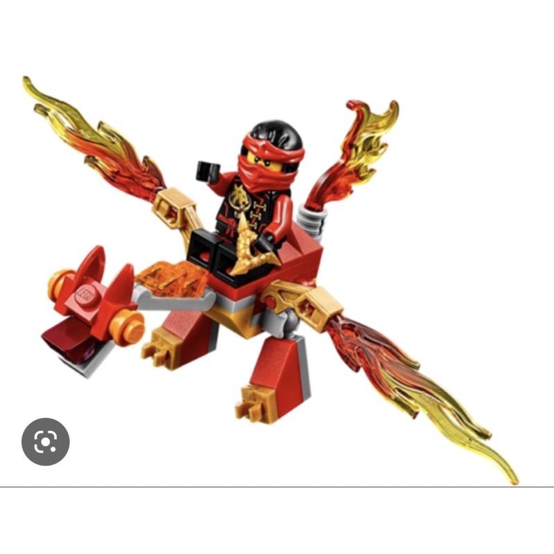 <樂高人偶小舖>正版樂高 LEGO 30422  全新未拆  炫風忍著赤地的迷你飛龍 PolyBag 袋裝包-細節圖3