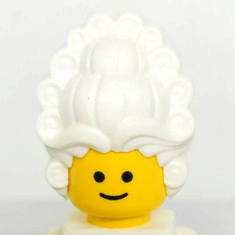 &lt;樂高人偶小舖&gt;正版LEGO 女生頭髮58 白色 洛可可貴族 第24代人偶包 71037 只有頭飾