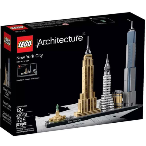 &lt;樂高人偶小舖&gt;正版樂高LEGO 21028 樂高 建築系列 紐約 全新未拆 盒組