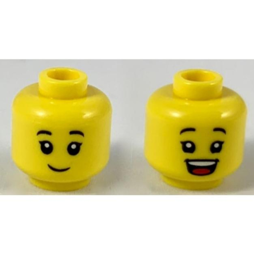 &lt;樂高人偶小舖&gt;正版 LEGO 人臉2-2 6258141 人頭 女生 男生 笑臉 雙面