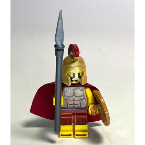 &lt;樂高人偶小舖&gt;正版樂高LEGO特殊人偶，黃金羅馬戰士，（唯一）單隻價格，含頭盔、披肩、武器
