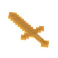 &lt;樂高人偶小舖&gt;正版樂高LEGO 武器 麥塊 18787 金 藍色 21117 21122 劍 鑽石刀