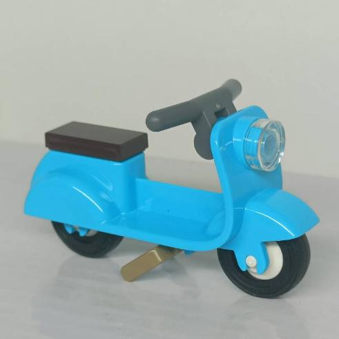 &lt;樂高人偶小舖&gt;正版樂高LEGO 交通工具 偉士牌 機車 摩托車 15396 海洋藍